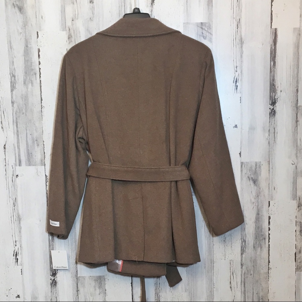 Calvin Klein Wool Blend PeaCoat 2X - Picture 4 of 9